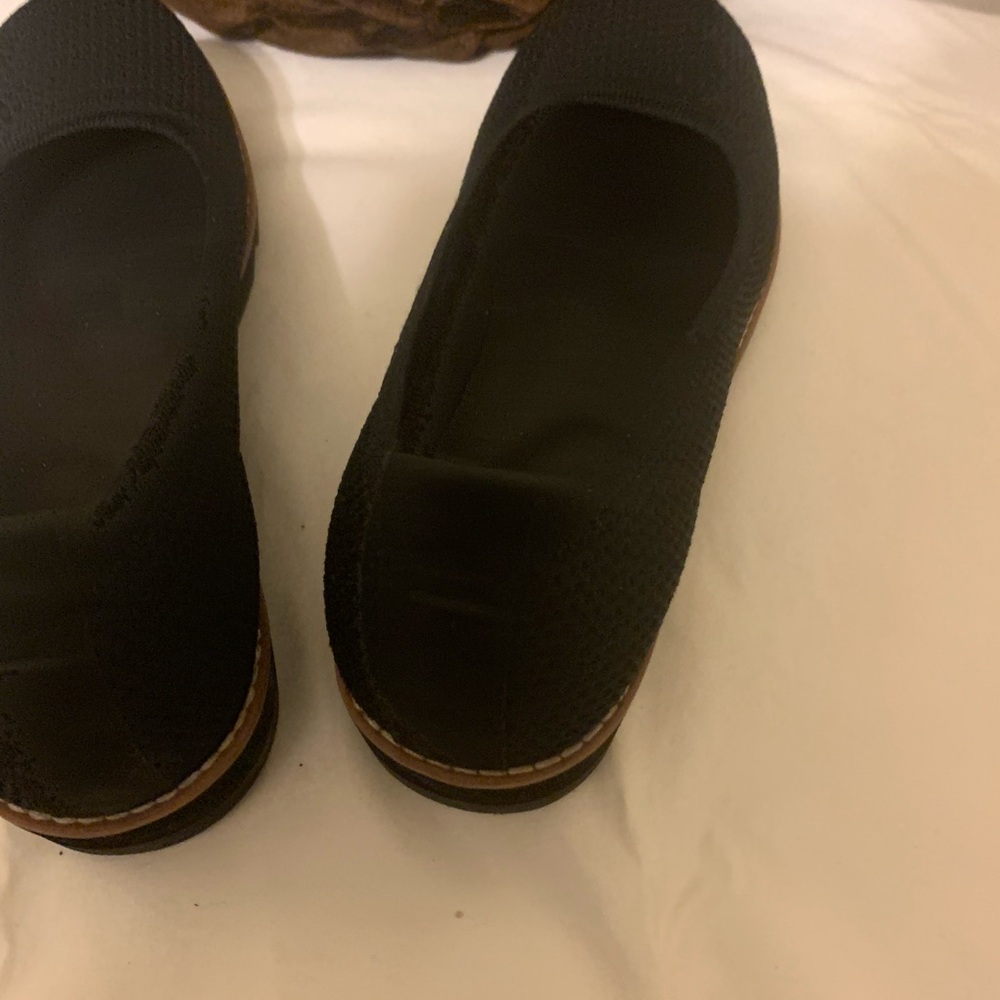 Eileen Fisher Black Knit Loafers